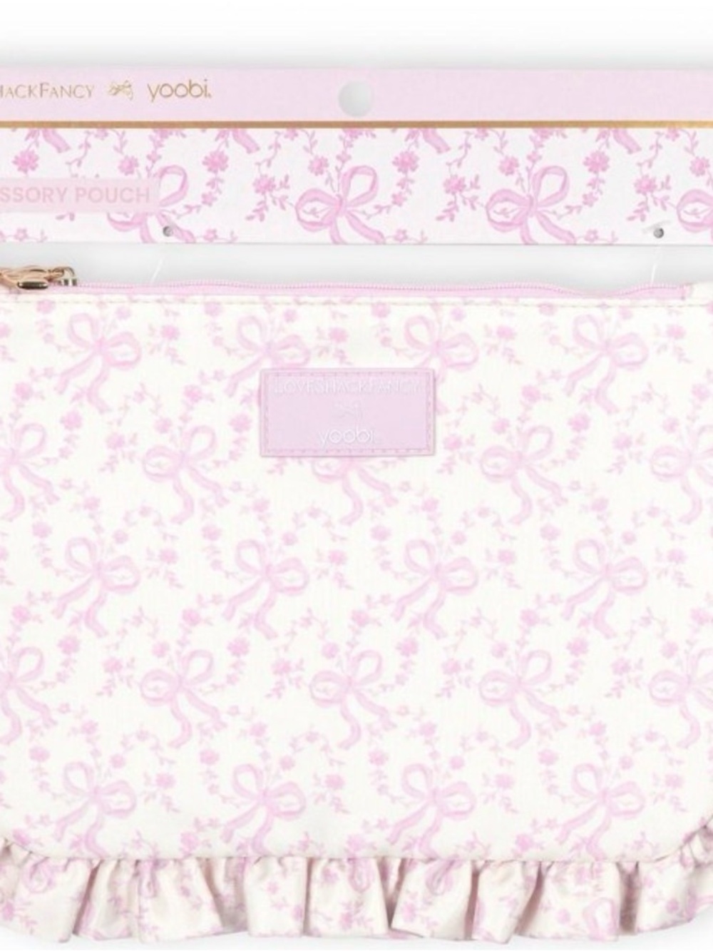 Love Shack Fancy x Target Bow Print Pouch
